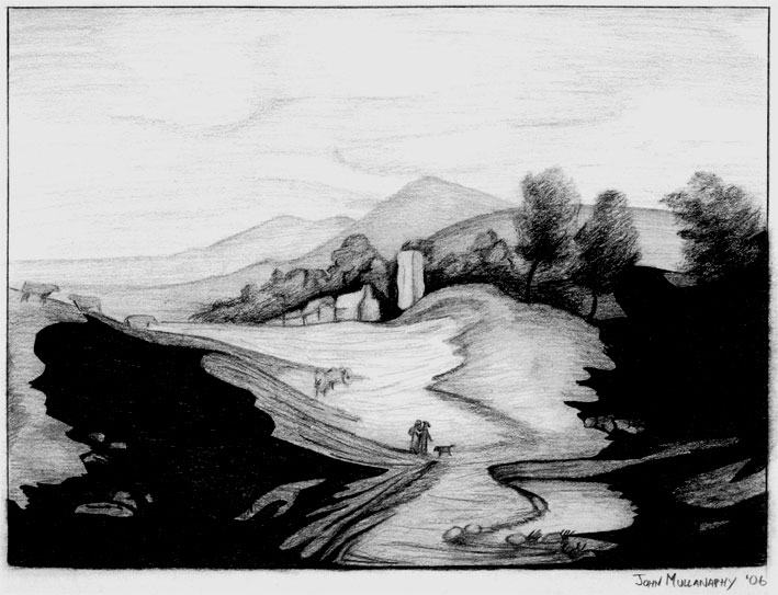 This is a recreation of a painting by Thomas Gainsborough.  I loved his works so wanted to redo one in graphite.